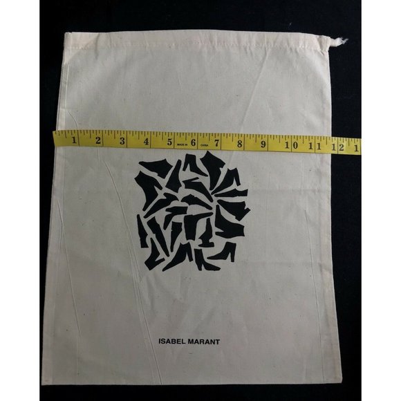 Isabel Marantz Dust Bag Storage Pouch Beige Black 11.8¨ x 14.5" - Picture 2 of 5